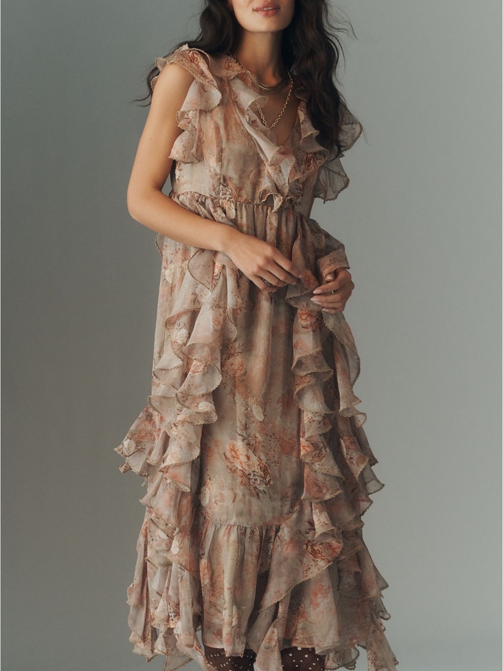 Anthropologie Ruffle Dress